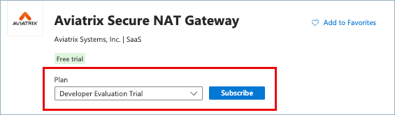 azure marketplace plan selection