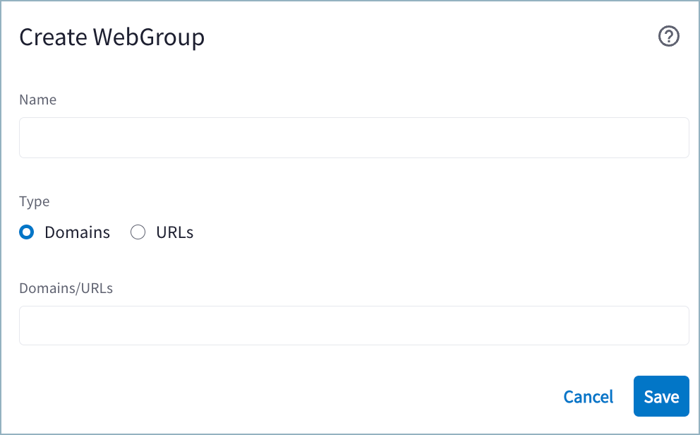 create webgroup dialog