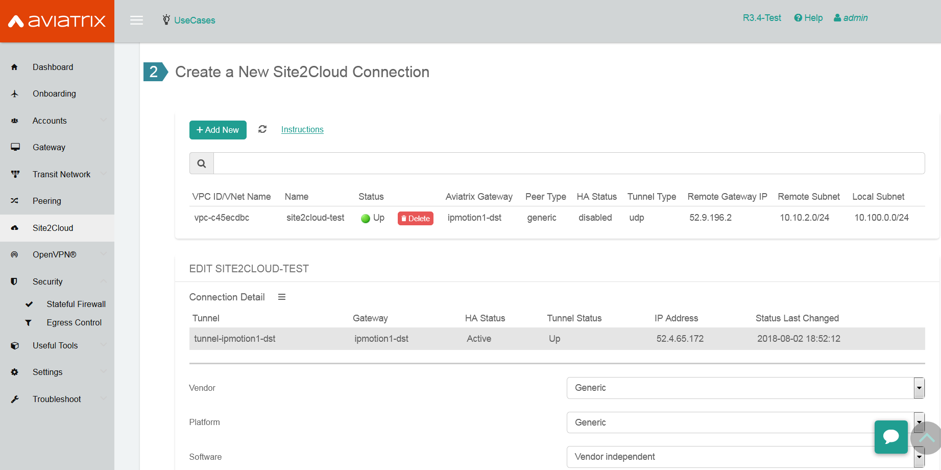 Aviatrix Gateway to Cisco IOS Router :: Documentation